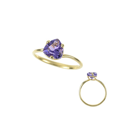 Amethyst-Goldring (dagen)
