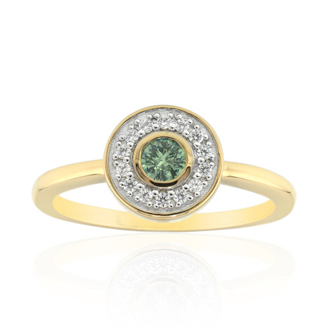 Gouden ring met een Madagaskar Demantoid (John Ferry)