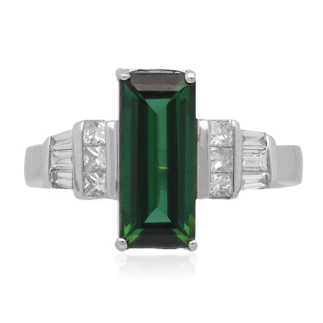 Gouden ring met een groene toermalijn (CIRARI)