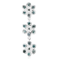 Zilveren hanger met Fancy diamanten