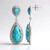 Orecchini in argento con Turchese Kingman Mohave Blu (Faszination Türkis)