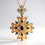 Collier en argent et Grenat Rhodolite (Dallas Prince Designs)