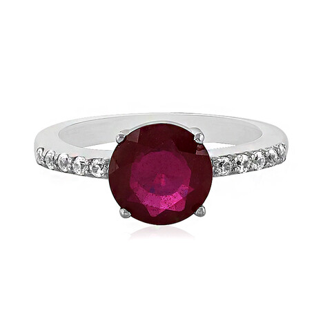 Anello in argento con Rubino del Madagascar