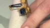 Anillo en plata con Topacio azul de Londres (Gems en Vogue)