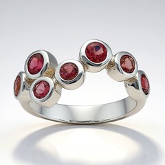 Anello in argento con Tormalina Rosa Brasiliana