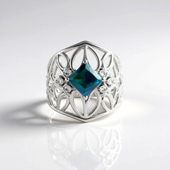 Anello in argento con Opale Mezezo (de Melo Essence)