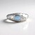 Anello in argento con Calcedonio Blu