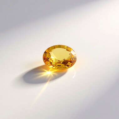 Gemma con Zaffiro Ceylon Giallo 0,371 ct