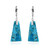 Boucles d'oreilles en argent et Turquoise bleue de Mohavie (Faszination Türkis)