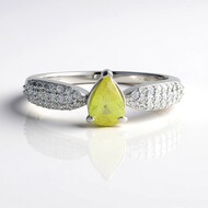 Sphene Silver Ring