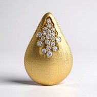 Ciondolo in argento con Diamante I1 (G) (Annette)