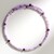 Collana rigida in acciaio con Ametista Zambiana (Riya)