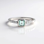 Anello in argento con Smeraldo Color Paraiba
