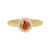 Brown Zircon Silver Ring