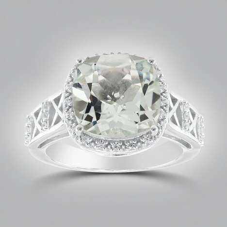 Anello in argento con Ametista Verde (Remy Rotenier)