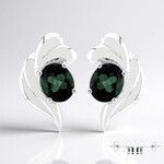 Pendientes en plata con Indicolita (de Melo Essence)