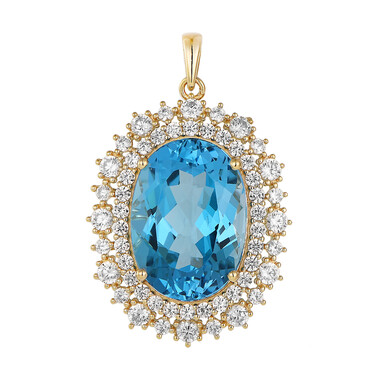 Marambaia Topaz Silver Pendant