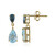 Sky Blue Topaz Silver Earrings
