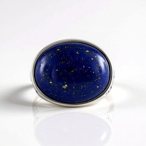 Anello in argento con Lapislazzuli (Ornaments by de Melo)