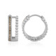 Orecchini in argento con Diamante Champagne I2 (de Melo)