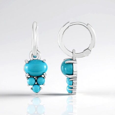 Orecchini in argento con Turchese Sleeping Beauty (Faszination Türkis)