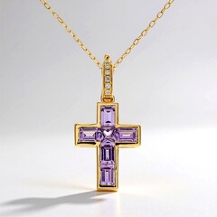 Collana in oro con Zaffiro Rosa (CIRARI)