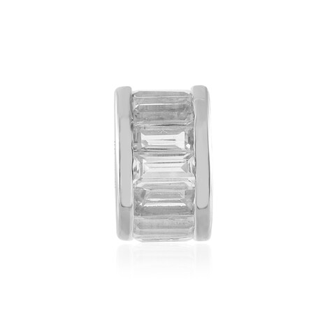 Weißer Topas-Silberanhänger (MONOSONO COLLECTION)