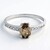 Anello in argento con Zircone Cannella
