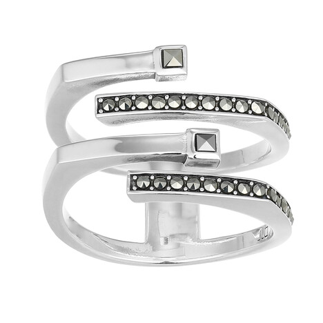 Bague en argent et Marcassite