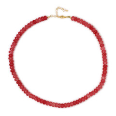 Collar en plata con Cuarzo rojo