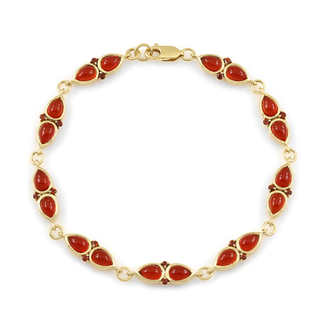 Brazalete en plata con Cornalina (KM by Juwelo)