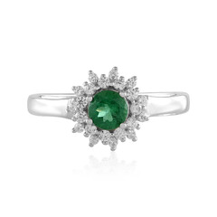 Bague en argent et Apatite verte