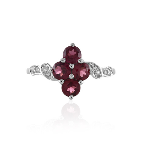 Anello in argento con Rodolite