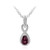 Collier en argent et Grenat Rhodolite