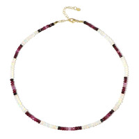 Edelstein-Silberhalskette