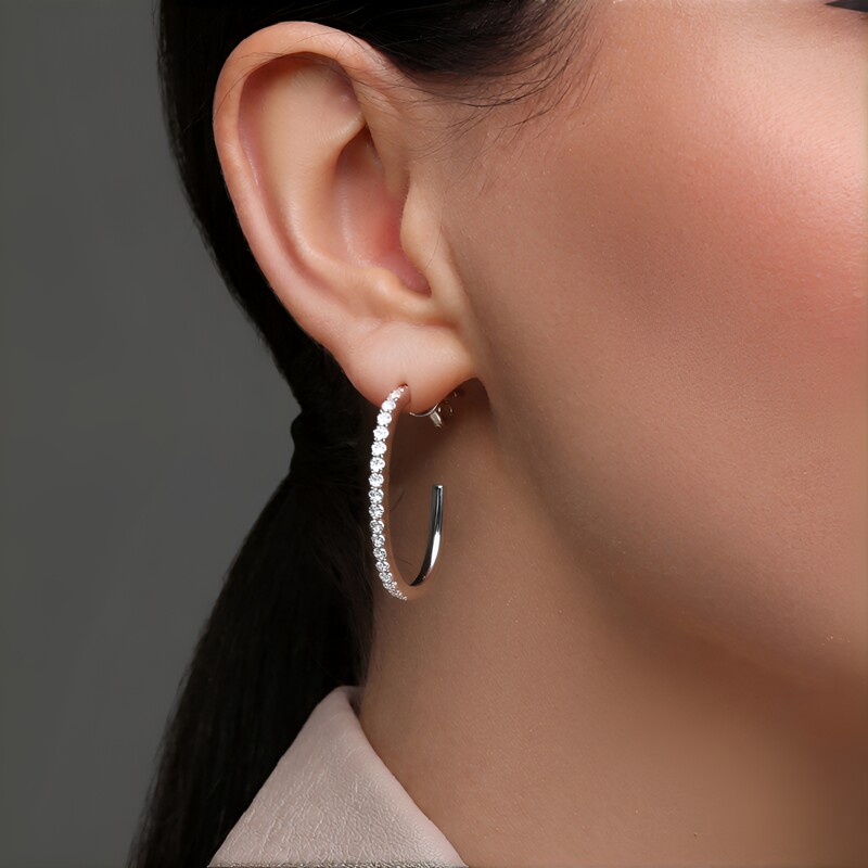 Orecchini in oro con Diamante SI1 (H) (CIRARI)