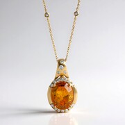 Collana in oro con Sfalerite (CIRARI)