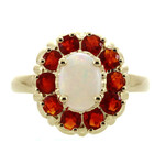 14K Australian Opal Gold Ring (CIRARI)