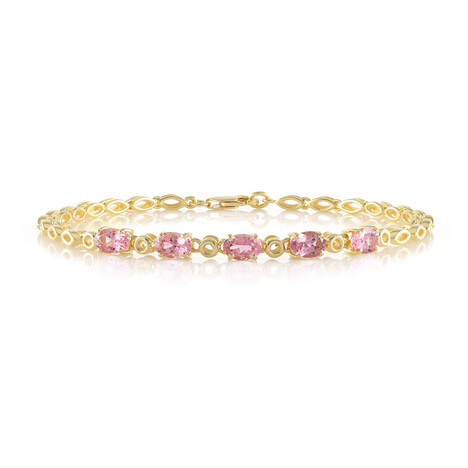 Bracciale in argento con Tormalina Rosa Nigeriana