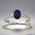 Anello in oro con Zaffiro Ceylon Blu (CIRARI)