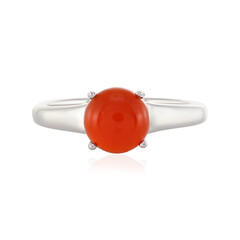 Anillo en plata con Cornalina