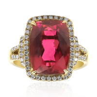 AAA-Brasilianischer Rubellit-Goldring (CIRARI)