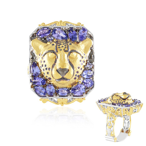 Tansanit-Silberring (Gems en Vogue)