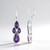 Orecchini in argento con Ametista (KM by Juwelo)