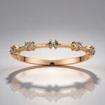 Anello in oro con Diamante Rose de France SI1 di Argyle (Annette)