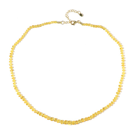 Collar en plata con Berilo amarillo (Adela Silber)