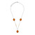 Collier en argent et Ambre baltique couleur cognac (dagen)