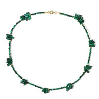 Collana in argento con Malachite