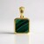 Ciondolo in argento con Malachite (Adela Silber)