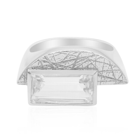 Weißer Topas-Silberring